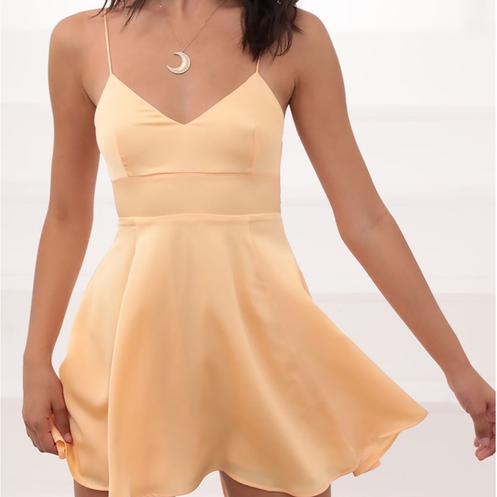 Lucy in the Sky Orange Mini Dress